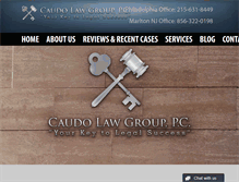 Tablet Screenshot of caudolaw.com